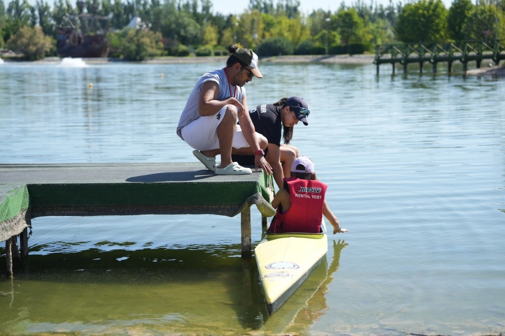 Eskişehir Yaz Spor Okulu'nda su sporlarına büyük ilgi